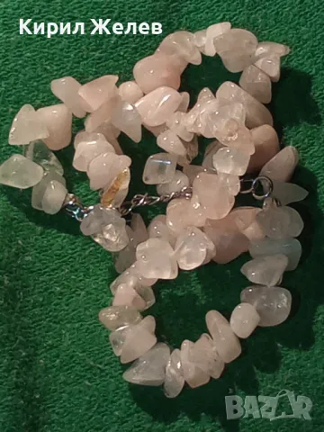 ВИНТИДЖ АРТ КОЛИЕ от НАТУРАЛНИ КАМЪЧЕТА МЛЕЧЕН КВАРЦ ПЛАНИНСКИ КРИСТАЛ 47346, снимка 12 - Колиета, медальони, синджири - 47283308