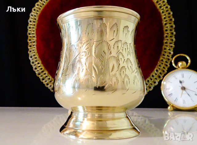Бронзова чаша,халба Британска Индия,маркирана. , снимка 9 - Антикварни и старинни предмети - 41693297