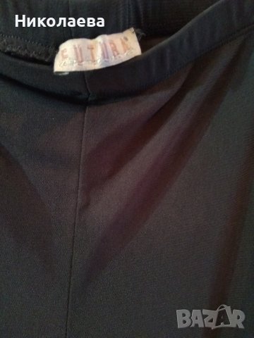 Сиво-черен фин панталон от еластичен тюл, XL/2XL, снимка 3 - Панталони - 41982494