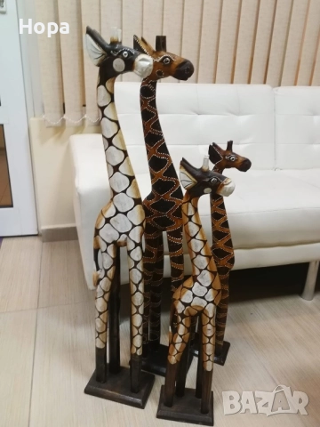 Жирафи от дърво, снимка 18 - Декорация за дома - 52659374