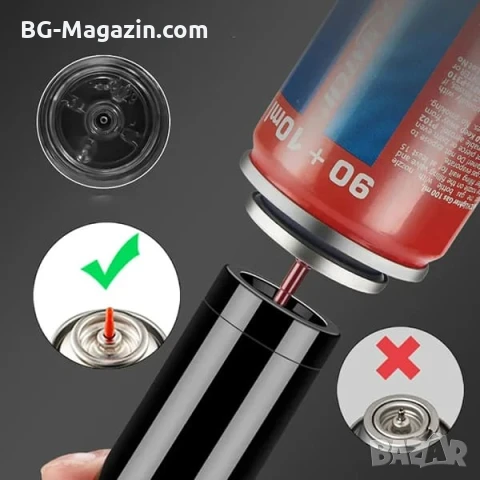 Мощна мини ръчна газова горелка домашна за запояване барбекю крем брюле кухненска готвене запалка, снимка 3 - Поялници и запояване - 51050012