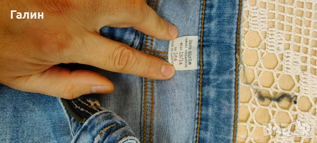 Дънки за момиче ZARA, снимка 3 - Детски панталони и дънки - 51712690