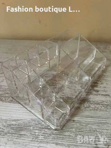 Прозрачна поставка за гримове и лакове на няколко етажа с разлимни по големина кутийки ❤️, снимка 2 - Други - 52333104