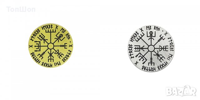 Викинг руна компас монета