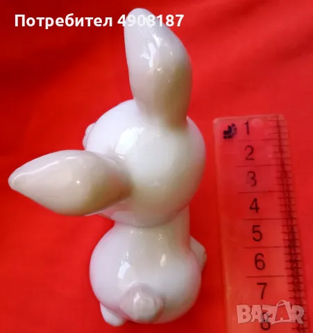 Скулптура Бял Заек. Италия, снимка 3 - Статуетки - 55959999