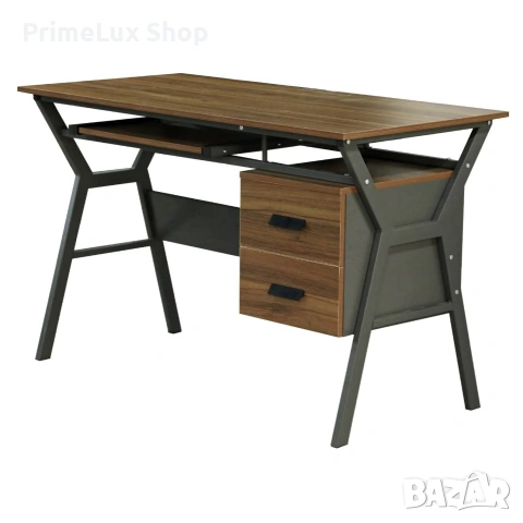 Бюро Хоуми - цвят орех-сив, снимка 3 - Бюра - 53105348