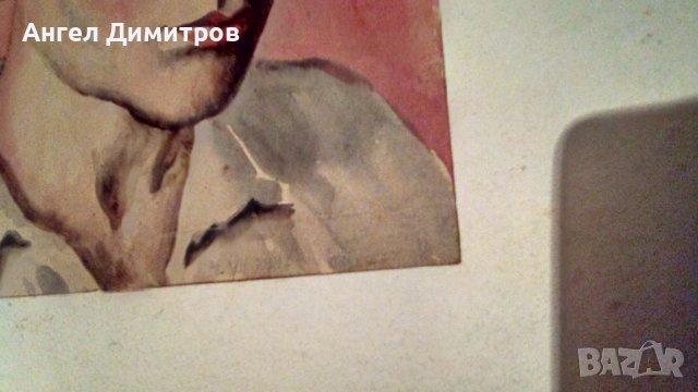 Ангел Ботев картина акварел 1947 г, снимка 6 - Картини - 38970369