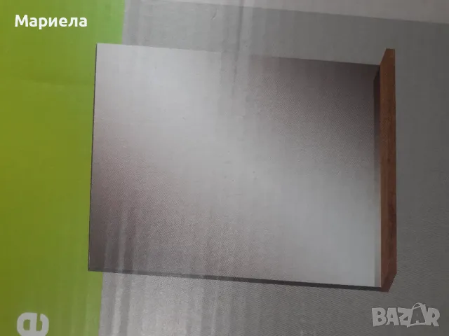 Огледало с кафява полица + етажерка за баня меланиново покритие