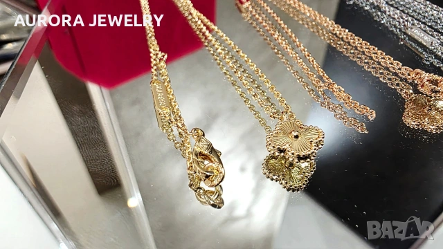 Van Cleef & Arpels VCA Gold Clear Sweet Alhambra Clover Дамско Колие, снимка 11 - Колиета, медальони, синджири - 53405071