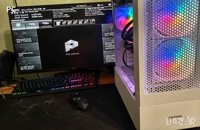 Геймърски Компютър PC Ryzen 5700x / RTX 4060 TI/ 16GB RAM / 256GB SSD  700W, снимка 2 - Геймърски - 55438270