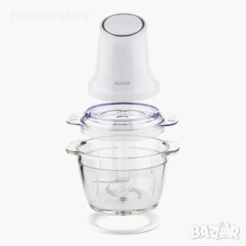 Мини чопър Muhler MCH-5088 – Мели, реже и пасира за секунди, снимка 4 - Чопъри и пасатори - 52552682