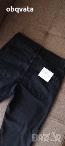 Черни дамски дънки zara, снимка 5 - Дънки - 42014058