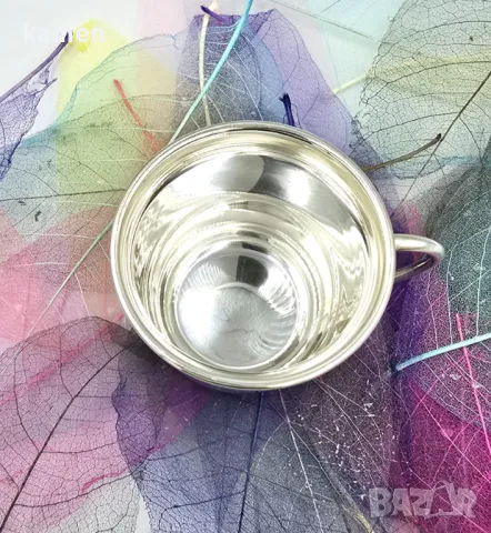 Сребърна чаша 180мл., снимка 6 - Чаши - 49961897
