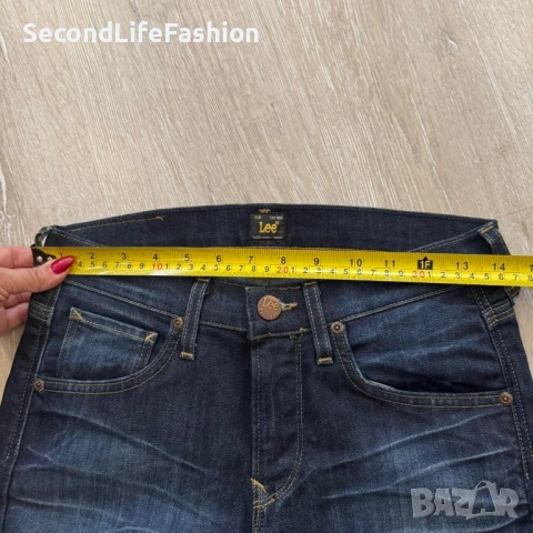 Мъжки дънки Lee Luke тъмно сини размер 27/32, снимка 7 - Дънки - 53117669