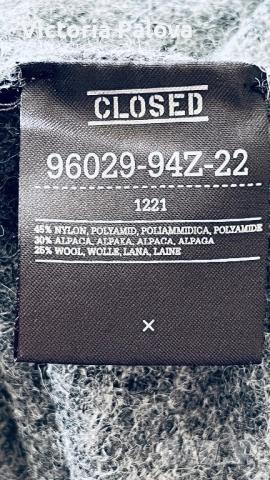 LUXURY пуловер CLOSED THE ORIGINAL PRODUCT , снимка 12 - Блузи с дълъг ръкав и пуловери - 52104841