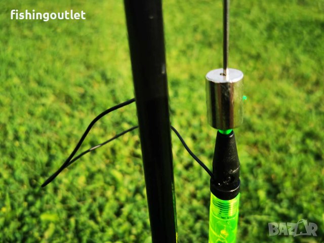 Комплект рибарско колче, сигнализатор и светещ обтегач, снимка 4 - Такъми - 42012843