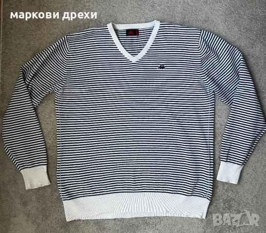 KAPPA Mens V-Neck Jumper Sweater XL  Cotton