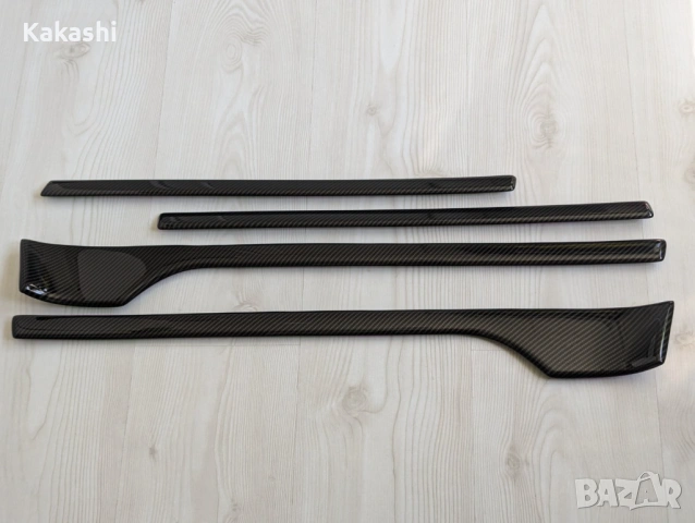 Интериорни карбонови лайсни за Audi 80 Ауди 80, снимка 4 - Части - 53728153