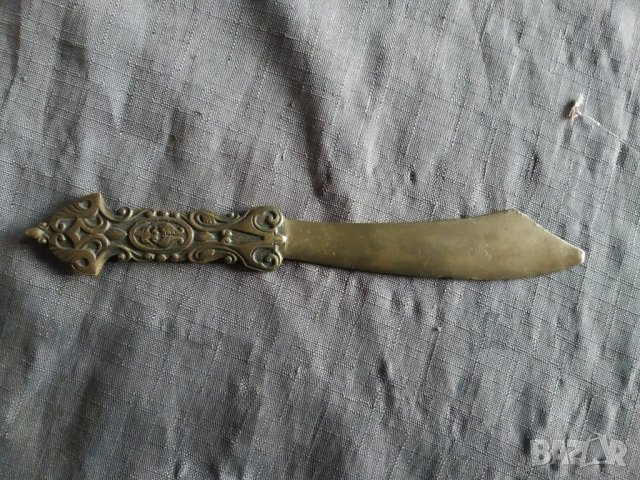 бaроков нож за писма, снимка 1 - Антикварни и старинни предмети - 35800837