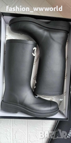 Гумени ботуши Chanel реплика 38, снимка 4 - Дамски ботуши - 52106952