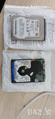 Лаптоп HDD – Toshiba 500GB (30 лв), WD 1TB (40 лв)
