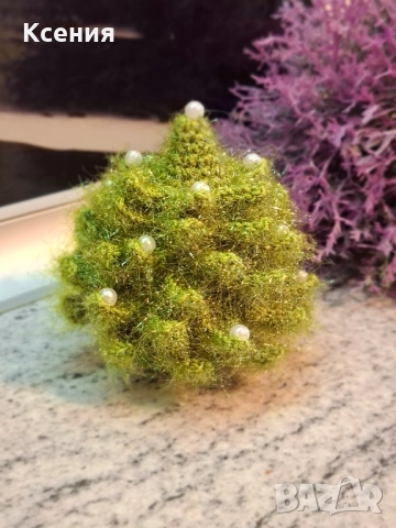 Плетена играчка Елха/малка/, Коледно дърво, ръчно изработени, Подарък за Коледа