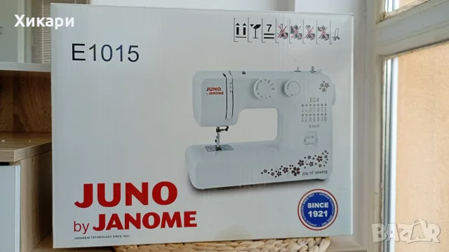Шевна машина JANOME JUNO E1015, снимка 15 - Шевни машини - 56288710