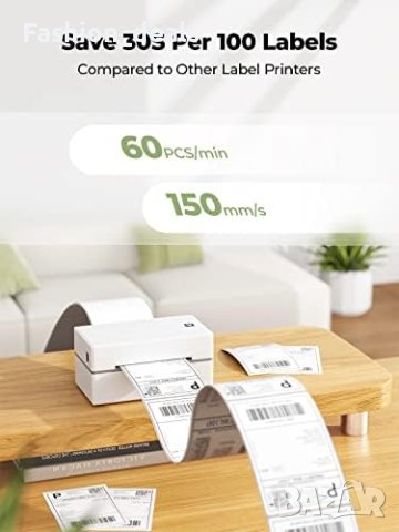 Нов Термичен Принтер за Етикети Безжичен Bluetooth, снимка 2 - Принтери, копири, скенери - 42157692