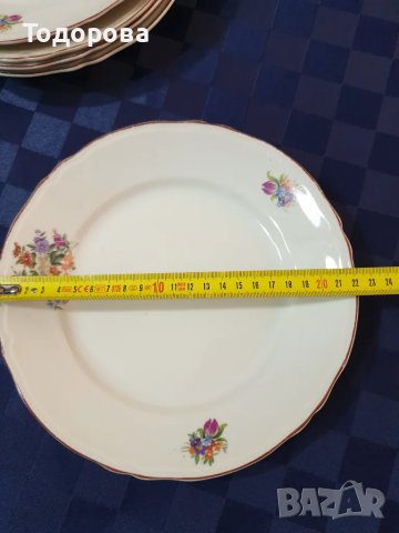 Порцеланови чинии - Китка Нови пазар - 5 броя , снимка 6 - Сервизи - 47608490