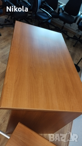 Бюро голямо  - офис маса 140/80/73см цвят дъб, снимка 14 - Бюра - 44643072