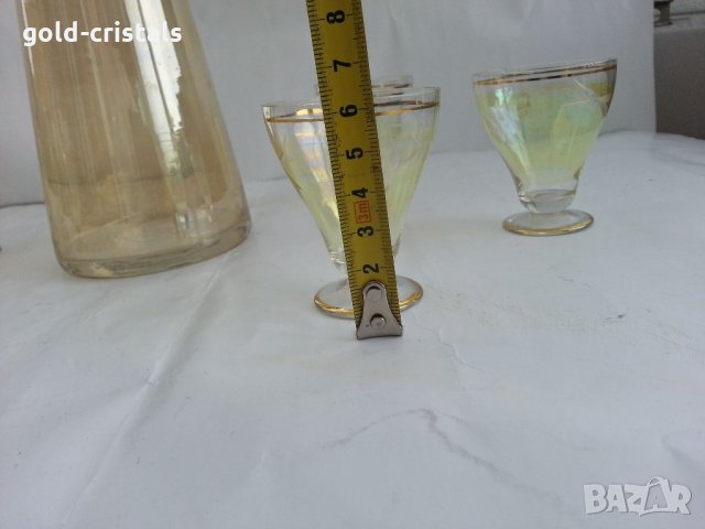 Ретро чашки за ракия с гарафа , снимка 7 - Антикварни и старинни предмети - 33818283