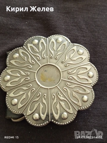 КАТАРАМА за КОЛАН КРАСИВА ОРНАМЕНТИКА СРЕБРИСТ ЦВЯТ 17025, снимка 2 - Колани - 51179065