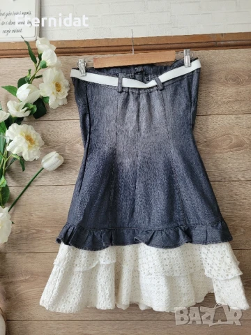 Дънкова бохо рокля , снимка 3 - Рокли - 50851834