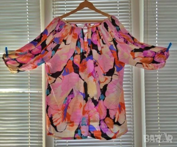 👚 Банкетна лятна ефектна блуза от тюл в интересни цветове