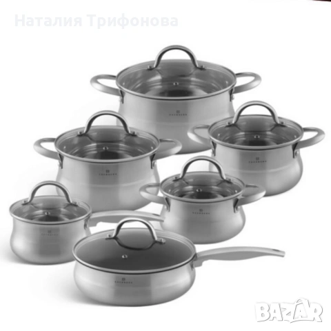 Комплект EDENBERG EB-2420M от 12части , снимка 3 - Съдове за готвене - 53400511