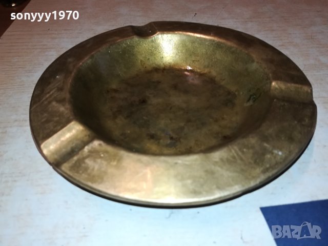 ПЕПЕЛНИК МАСИВЕН МЕД МЕСИНГ ВНОС ГЕРМАНИЯ 2806230742, снимка 6 - Колекции - 41377999