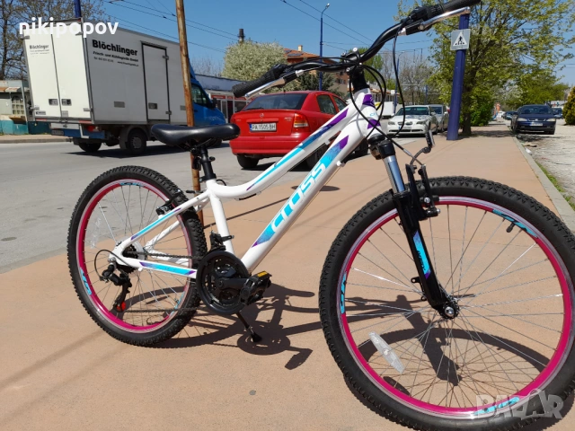 CROSS Алуминиев велосипед 24" DAISY, снимка 6 - Велосипеди - 53839347