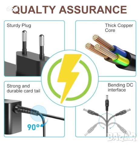 TAIFU 12V 3.33A 2A  39.9W Захранване за лаптоп, снимка 3 - Друга електроника - 53179772