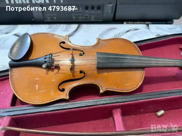 Стара италиянска цигулка, снимка 2 - Антикварни и старинни предмети - 56152376
