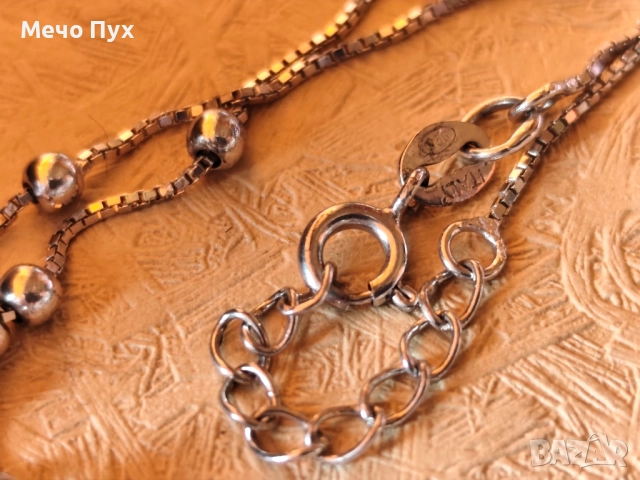 Сребърна гривна (337), снимка 2 - Гривни - 52501901