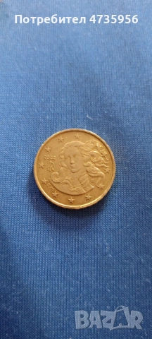 Италианската монета от 10 евро цента (емисии от 2002 г. насам) 