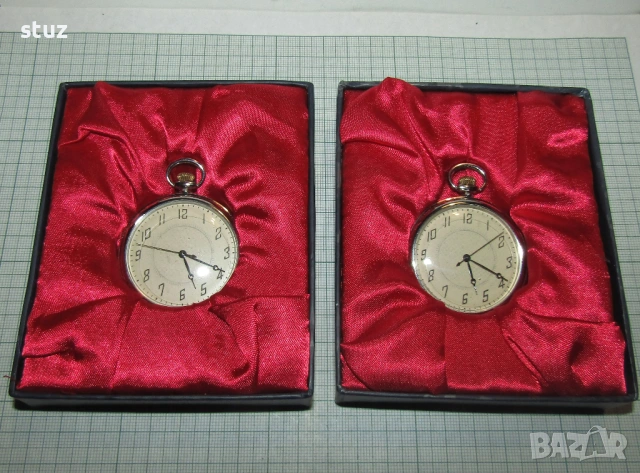 Мъжки джобни часовници, нови, в оригиналните кутии