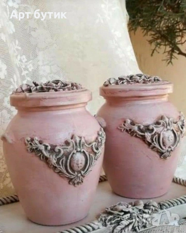 Арт буркан с мед за подарък на Кръстница, снимка 8 - Декорация - 52741802