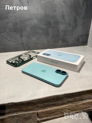 КАТО ЧИСТО НОВ Iphone 16, 98% батерия Teal, снимка 2 - Apple iPhone - 56201650