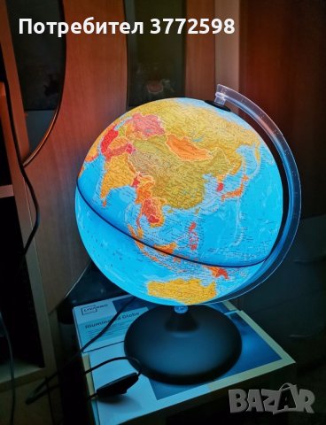 Голям географски глобус - ЛЕД ЛАМПА, снимка 4 - Други - 41665016