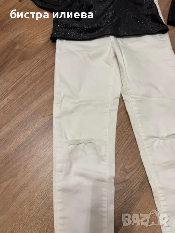 Страхотен лот дънки и блузка Guess, снимка 7 - Детски панталони и дънки - 49348717