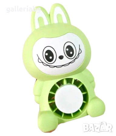 Мини вентилатор Labubu с USB и LED светлина – преносим вентилатор, снимка 4 - Електрически играчки - 51672622