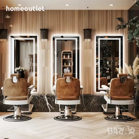 ПРОМОЦИЯ LED огледало за баня с правоъгълна форма LUVODI XMR-C28-288-EU, снимка 2 - Огледала - 49675382