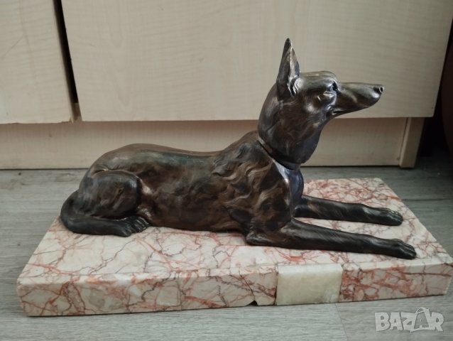 стара статуетка-куче, снимка 3 - Антикварни и старинни предмети - 41415317