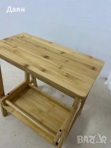 Сгъваема бамбукова табуретка, стълба с 2 стъпала COSTWAY, снимка 11 - Други стоки за дома - 53163661